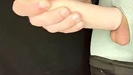 Robbystrokes shows foreskin extender with huge cumshot on teen 18+ cage play.