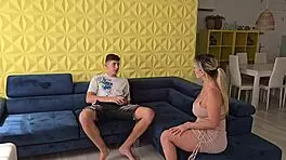 Milf Colombiana Tatiana Álvarez Fucks Son’s Best Friend and Swallows His Load