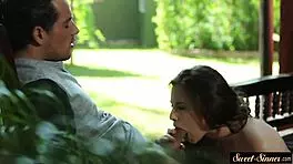 classy teen 18+ fucking outdoors in missionary