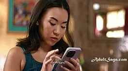 smashing stepmom romi rain's huge boobs before tennis with kimmy kimm