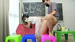 Asian Teen Bent Over For Hardcore Fuck In Her Store