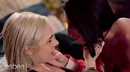 Lilly Bella And British Blonde Engage In Intense Lesbian Cunilingus Scissoring And Orgasms