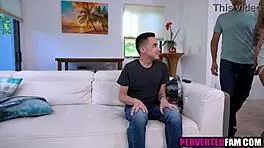 Hey, that slut step daughter got fucked in a threesome