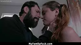 Stepdaughter Faces Strict Missionary Fucking as Disciplinary Action from Daddy - MyFamilyFuck