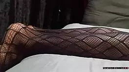 18y Old Ebony Fucked Wearing Fishnet Pt 1