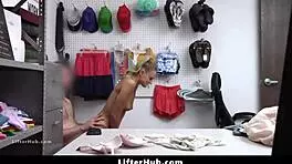 Oh wow, mall officer takes Emma Hix for a strip search in the back room! 🚔