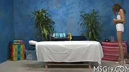 massage turns into hardcore blowjob with tight teen 18+