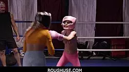 Stepbrother takes what he wants from Gia Dibella and Krystal Davis in rough household