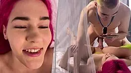 按摩视频变成和我老婆的传教士式性爱。哇！