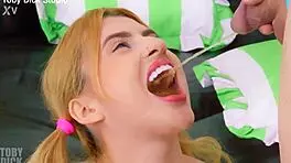 Piss Drinking Anal Whore Lola Morango Spews On Cock And Gets Ass Stretched She Eats Old Man Ass So Well