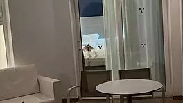 stepbrother spies on latina in lingerie