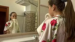 watch me shave my tight brunette pussy in a steamy shower scene. enjoy every wet moment of this solo teen 18+ show.