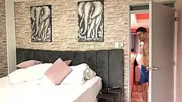 I fuck my girlfriend's friend, she joins in threesome