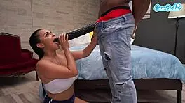 bbc big black dick cant fit in teen massive cumshot on natural tits with hairy big ass orgasm