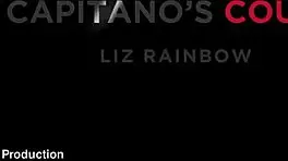 Intense Acrobatic Fucking On Red Couch With Liz Rainbow