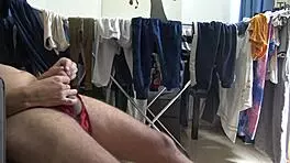 i caught my 19 year old stepson masturbatin on my dirty panties