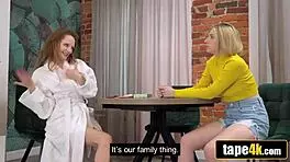 Heartbroken Russian Babe Joins Friend And Husband For Rimming Threesome