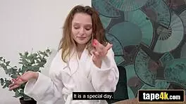 Heartbroken Russian Babe Joins Friend And Husband For Rimming Threesome