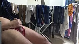 i caught my 19 year old stepson masturbatin on my dirty panties