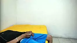 A young man was masturbating in his aunt’s room, and it felt so good