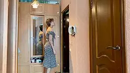 Wow! Best Wife From USSR Strips Out of Dress for Sexy Homemade Action!