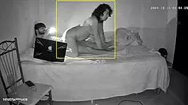 I watch my slut wife suck the neighbor's dick so good on hidden camera