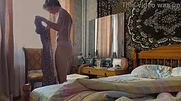 Wow! Best Wife From USSR Strips Out of Dress for Sexy Homemade Action!