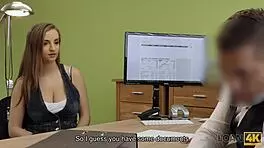 loan4k: silly girl wrecked her husband's car and now she's fucking for cash in this interview.