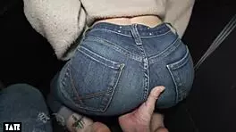 Risky Car Sex with College Slut Feels Amazing