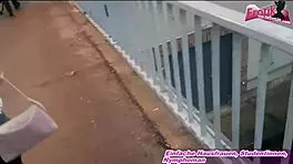 deutsche schlampe pisst öffentlich in handtasche, what a wild act