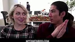 Pervy Stepbrother Fucks Stepsisters' Tits