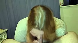 this cute chubby stepsister in a rose bra tries swallowing a hard cock deep for the first time and gets a cumshot.