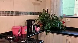 I Cooked For My Neighbor And Her Cute Daughter, But Ended Up Fucking Them Both In The Kitchen