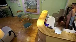 Neighbor Devours My Cock With Mouth And Ass.