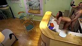 Neighbor Devours My Cock With Mouth And Ass.