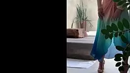 Fat curvy milf in cosplay costume gets tits sucked outdoors.