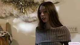 Stepmom And Stepdaughter Share A Close Bonding Moment.