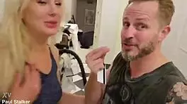 emily ross gets her ass worshiped and licked backstage after shooting