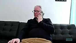 Topmodel Samantha Sparkle works with sugardaddy and grandpa Hans