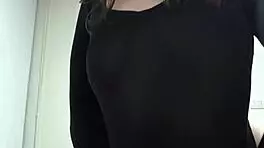 Nicole Passat shows off her beautiful brunette body in homemade video