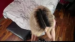 Kenzie reeves spreads legs in silky red bed for taboo doggystyle with stepbro, hardcore and bent over!