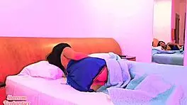 Fucked Stepdad's Girlfriend In His Bed