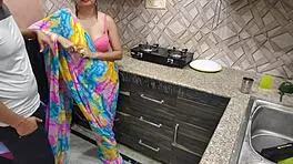 Indian Bhabhi Fucked Hard by Devar in Kitchen