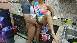 Indian Bhabhi Fucked Hard by Devar in Kitchen