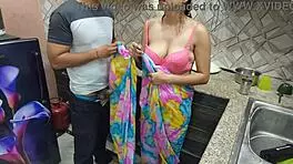 Indian Bhabhi Fucked Hard by Devar in Kitchen