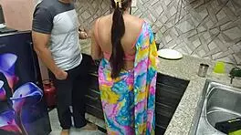 Indian Bhabhi Fucked Hard by Devar in Kitchen