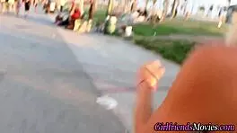 I love licking that petite blonde's small tits and ass in hd lesbian oral