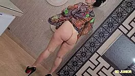 Ed Junior Fucks Japanese Nyotaimori with Monster Cock Anal Without Condom