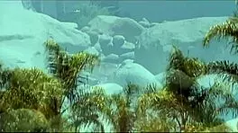 Lena rides outside and receives a facial ending