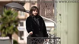 abby 20 goes through fresh casting interview with bent over poses